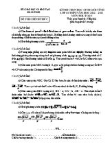 Đề thi chọn học sinh giỏi tỉnh Hải Dương lớp 10 THPT năm học 2012  2013 môn thi Toán